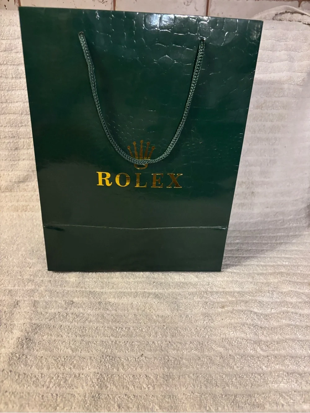 Rolex Dark Green Presentation Box with Gold Crown